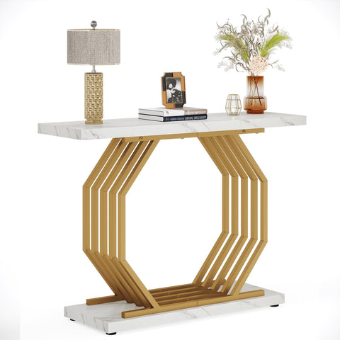 Rootz Chic Console Table - Sofa Table - Entryway Table - Stain & Scratch-Resistant - 100cm x 30cm x 82cm