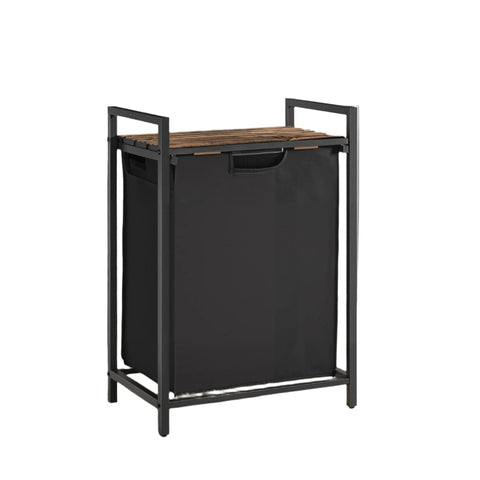 Rootz Laundry Basket - Laundry Collector - Laundry Bag with Shelf - Space-Saving Design - 50x33x72cm