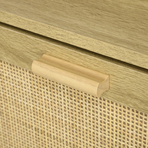 Rootz Shoe Cabinet - Shoe Storage - Footwear Organizer - Bohemian Design - Adjustable Shelves - 80L x 24.5W x 110H cm