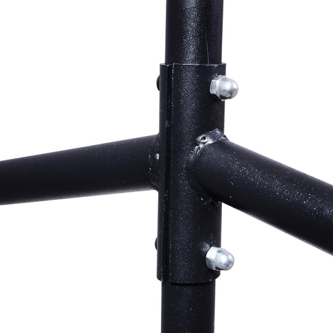 Rootz Metal Clothes Rack - Clothes Trolley - Rolling Coat Rack - High Stability - 180x60x150 cm