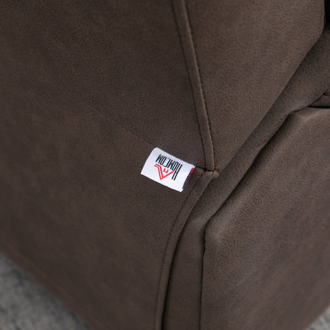 Rootz Upholstery Armchair with Footrest - Recliner Chair - Relaxation Furniture - Microfiber Leather-Look - Comfort Up to 135° - 97cm x 160cm x 80cm