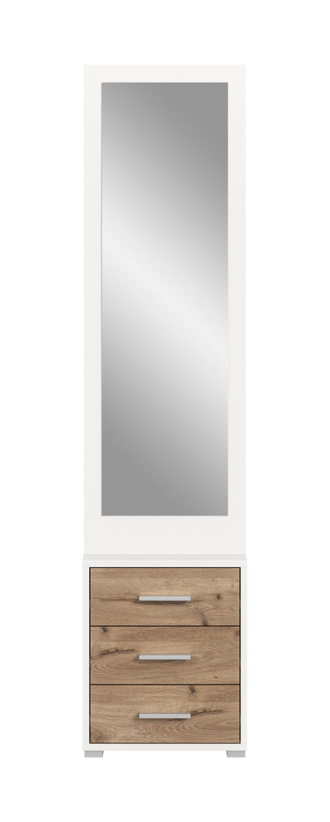 Rootz Wardrobe Combination - Coat Rack - Entryway Organizer - Space-Saving Design - 45cm x 190cm x 38cm