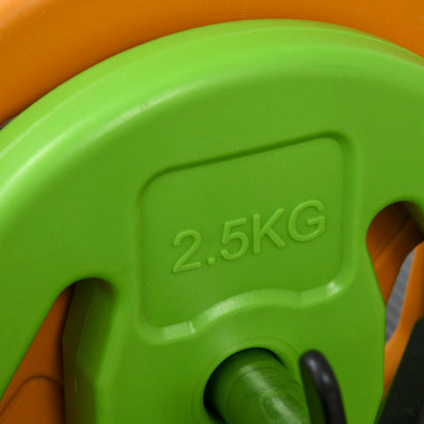 Rootz 20kg Dumbbell Set - Free Weights - Cast Iron Weights - Slip-Resistant Handle - Ø28 x 130cm