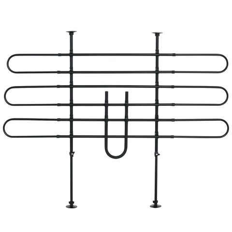 Rootz Car Divider Safety Barrier - Pet Barrier - Adjustable Dog Gate - Universal Fit - Steel Construction - 87-135cm x 85-120cm