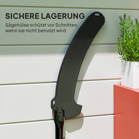 Rootz Telescopic Pruning Saw - Tree Scissors - Garden Shears - Non-Stick Coated Blades - Locking Device - 150-260cm x 19cm x 3.5cm