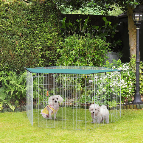 Rootz Modular Steel Run - Pet Enclosure - Animal Playpen - Robust & Expandable - 120 x 60 cm - Indoor/Outdoor Use