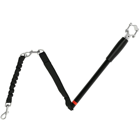 Rootz Bicycle Dog Leash - Elastic Rope - Tubular Steel - Shock-Reducing Design - 124cm Length - Keep Dogs Safe on Bike Rides