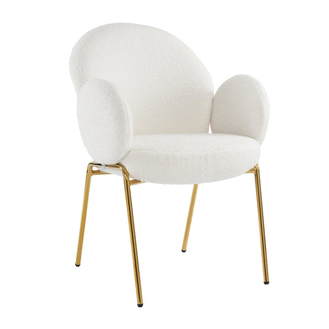 Rootz Set of 2 Teddy Fabric Armchairs - Comfy Seating - Plush Chairs - Ergonomic Support - 66L x 49.5W x 90H cm