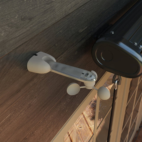 Rootz Sun & Wind Sensor - Weather Station - Outdoor Sensor - Automatic Weather Adjustments - 22 x 11 x 9 cm White