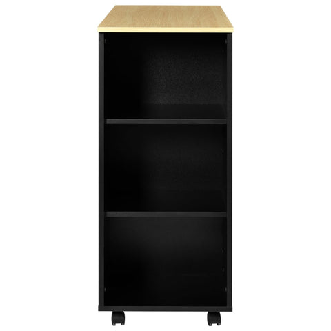 Rootz Multifunctional Kitchen Trolley - Mobile Cart - Rolling Island - Easy Mobility - 105cm x 38cm x 89cm
