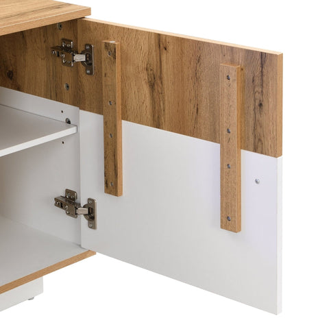 Rootz TV Cabinet - Entertainment Unit - Media Console - Spacious Storage - 180L x 35W x 50H cm