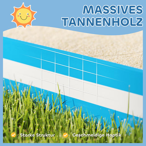 Rootz Sandpit for Children - Kids Sandbox - Play Sand Box - Promotes Social Skills - 133cm x 133cm x 16cm