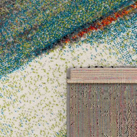 Bright Area Rug – Vibrant 3D Diamond Pattern – Soft & Durable Polypropylene