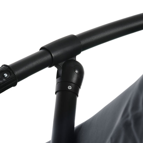 Rootz Cantilever Umbrella Ø3m - Rotatable Parasol - Hand Crank Umbrella - UV-Resistant Polyester - 360 Degree Rotating Canopy - Easy Operation - 295cm x 295cm x 242cm - Steel Frame