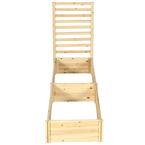 Rootz Planter with Tin Grille - Flower Box - Garden Plant Vessel - Spruce Wood - 230L x 60B x 110H cm - UV & Weather Resistant