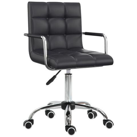 Rootz Office Chair - Swivel Chair - Desk Chair - Height Adjustable - Ergonomic Design - 52.5cm x 54cm x 99cm - Black