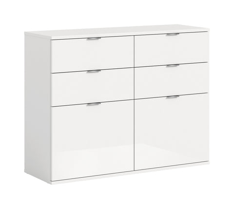 Rootz Chest of Drawers - Dresser - Storage Unit - Ample Space - 120cm x 85cm x 34cm
