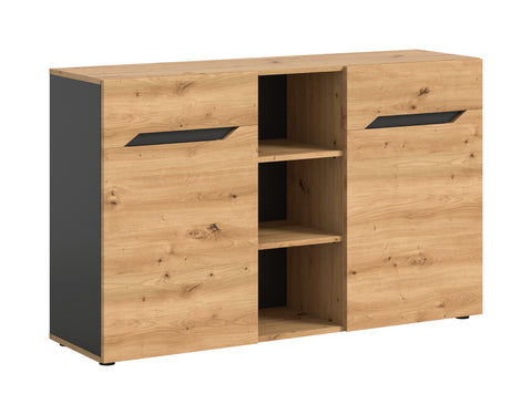 Rootz Sideboard - Credenza - Storage Cabinet - Durable Design - 130cm x 81cm x 37cm