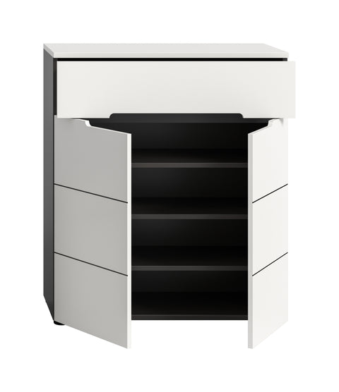 Rootz Shoe Cabinet - Shoe Organizer - Shoe Storage - Durable & Stable - 80x94x37cm