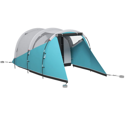 Rootz Camping Tent - Family Tent - Waterproof Shelter - Spacious Design - 460L x 260W x 190H cm - Polyester, PE, Plastic