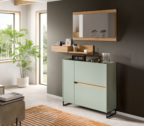 Rootz 3 Piece Wardrobe Set - Cabinet - Hanging Shelf - Sustainable Storage - 192x140x32 cm