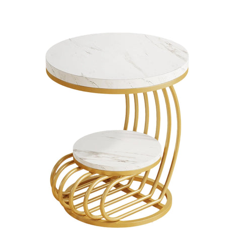 Rootz Side Table - End Table - Bedside Nightstand - Ample Storage - 50 cm D x 50 cm W x 64 cm H