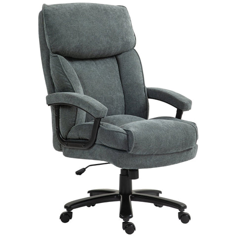 Rootz Desk Chair - Office Chair - PC Chair - Supports 200 kg - Foam Padding - 68.5W x 79D x 117-125H cm