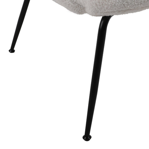 Rootz Teddy Velvet Metal Leg Dressing Chair - Armchair - Lounge Chair - High Comfort - 74.1L x 77.9W x 81H cm