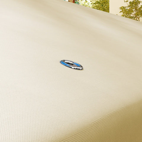 Rootz Pavilion Replacement Roof - Party Tent Cover - Polyester Canopy - Sun Protection - 300cm x 300cm - Brown