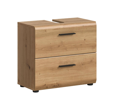 Rootz Vanity Unit - Bathroom Storage - Brown Design - Easy Assembly - 60x54x60 cm