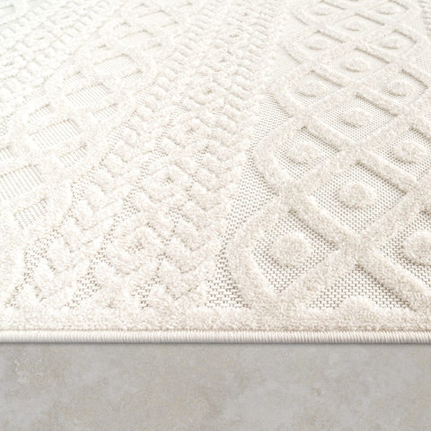 Durable Indoor Outdoor Rug – Elegant 3D Texture – Short Pile & Easy Clean