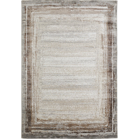 Rootz Short-Pile Woven Carpet - Cream-Brown Rug - Elegant Durable Mat - Soft Touch - 230cm x 160cm x 0.9cm