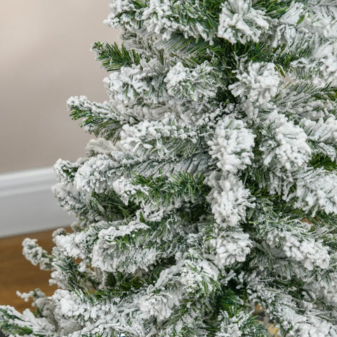 Rootz Frosty Artificial Christmas Tree - Snowy Pine Tree - No Needling - Easy Assembly - Flame Retardant - Ø70cm x 120cm