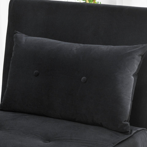 Rootz Reclining Chair - Lounge Chair - Single Bed - Ultimate Comfort - Adjustable Backrest - Velvet Fabric - 77cm x 88cm x 83cm