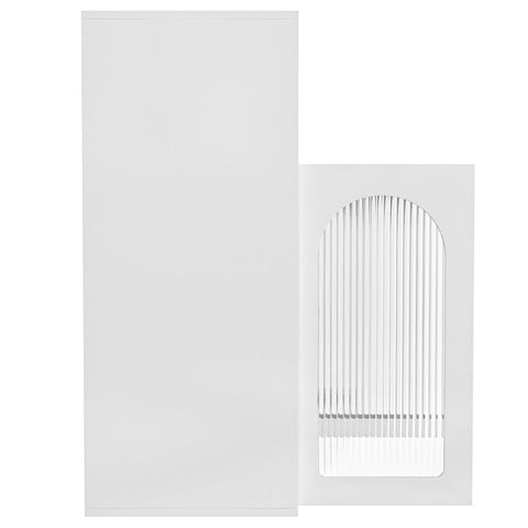 Rootz Sideboard with Glass Door - Storage Cabinet - Kitchen Cabinet - LED Lighting - 70cm x 35cm x 90cm