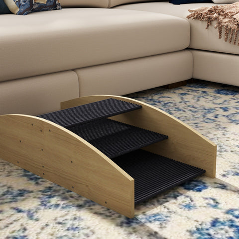 Rootz Agility Dog Swing - 2-in-1 Rocker & Stairs - Non-Slip Pet Ramp - Fir Wood - Enhances Balance & Agility - 80cm x 39.5cm