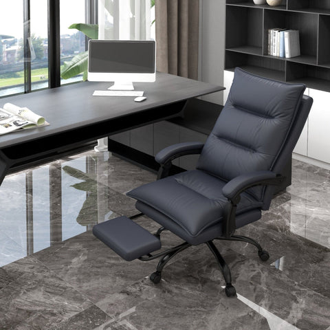 Rootz Massage Office Chair - Ergonomic Computer Chair - Vibration Massage - Heated Lumbar Support - 66cm x 74cm x 114-121.5cm