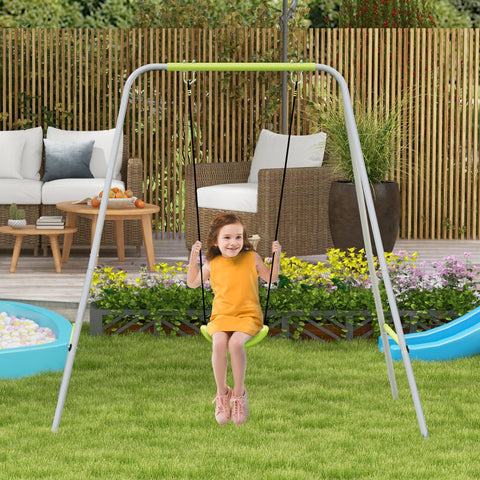 Rootz 2-in-1 Baby Swing - Children's Swing - Playground Seat - 5-Point Safety Belt - 180cm x 160cm x 182cm
