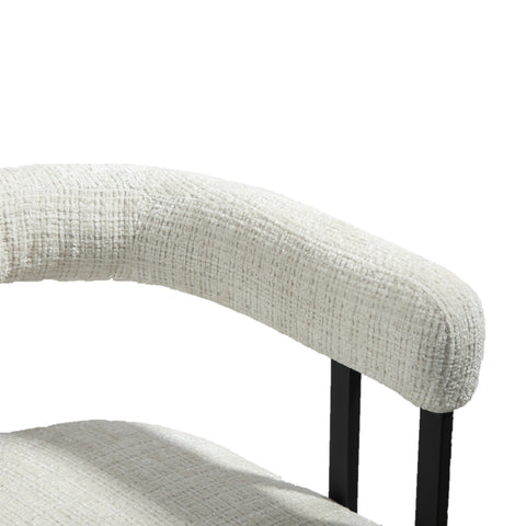 Rootz Chenille Dining Chairs Set - Upholstered Chairs - Elegant Seating - Maximum Comfort - 60L x 47W x 72H cm