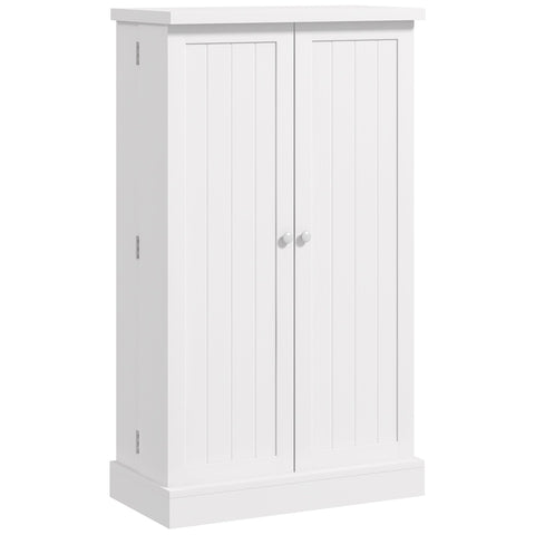 Rootz Kitchen Cabinet - Pantry Furniture - Storage Cupboard - 2 Doors, 17 Shelves Total - Tilt Protection - 60L x 30B x 104H cm