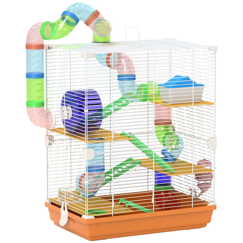 Rootz 4-Level Hamster Cage - Rodent Habitat - Small Animal Enclosure - Fun & Spacious - 46 x 30 x 58 cm