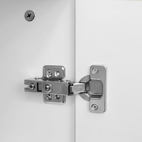 Rootz White Sideboard - Elegant Storage Unit - Modern Buffet - Quiet Operation - 120x37.5x80.8 cm