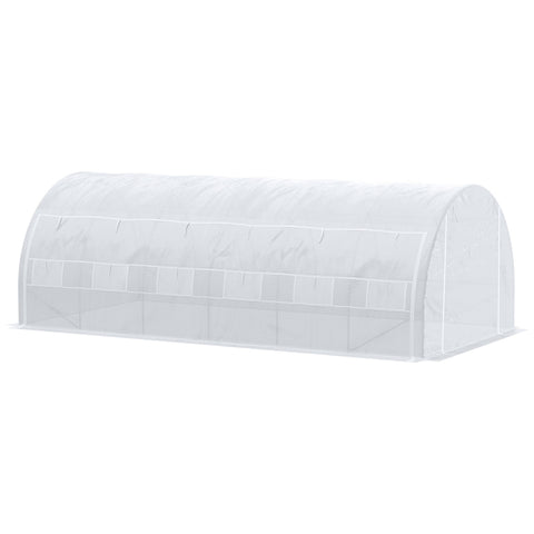 Rootz Garden Greenhouse 18m² - Plant Shelter - UV Protection - Optimal Growth - 5.97L x 3W x 2H m