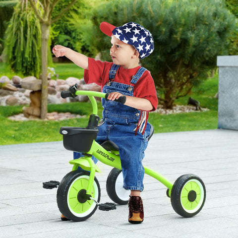 Rootz Tricycle for Children - Kids Trike - Toddler Bicycle - Adjustable Saddle Seat, Ergonomic Handlebar - 70.5cm x 53cm x 58cm - Green