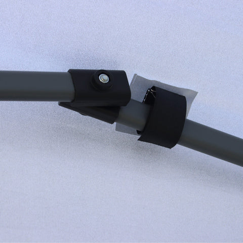 Rootz Foldable Garden Pavilion - Pop-Up Tent - UV Protection Canopy - Height-Adjustable - 3x3m Steel Frame - 253x253x268cm