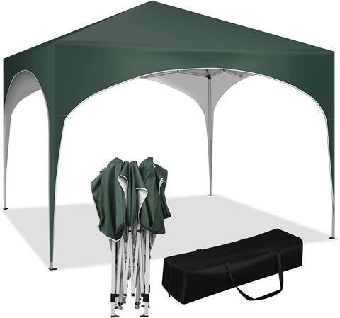 Rootz Tuinpaviljoen - Pop-Up Luifel - Buitentent - Waterdicht - UV-bescherming - Eenvoudige installatie - 3x3m - Groen