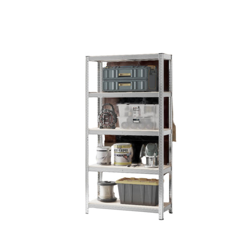 Rootz Heavy-Duty Storage Shelf - Warehouse Shelf - Steel Frame - Rust-Resistant - 180cm x 90cm x 40cm