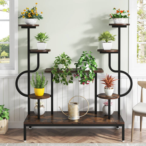 Rootz Corner Plant Shelf Unit - Plant Display Rack - Multi-Tier Stand - Sunlight-Friendly Design - 40 cm Depth x 100 cm Width x 126 cm Height