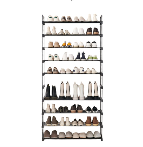 Rootz Shoe Shelf - Shoe Rack - Shoe Organizer - Adjustable Design - 92cm x 30cm x 194cm