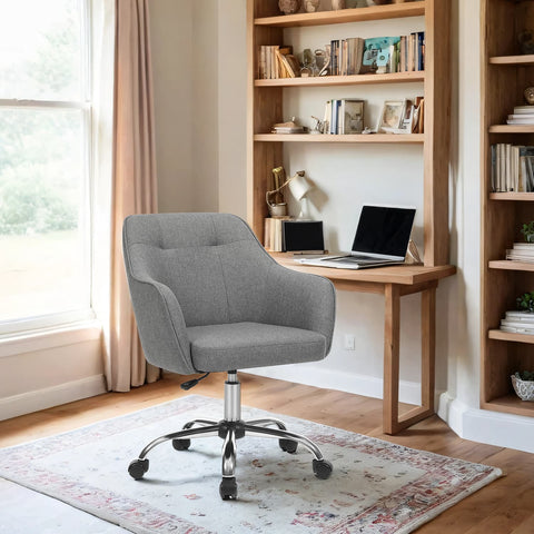 Rootz Height-Adjustable Computer Chair - Office Chair - Desk Chair - Ergonomic Support - 65 x 69 x (83-93) cm